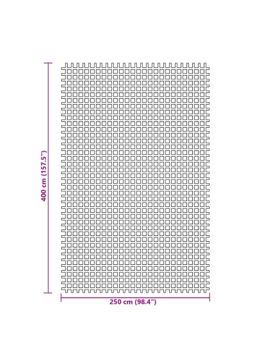 Telts paklājs, antracītpelēks, 4x2,5 m