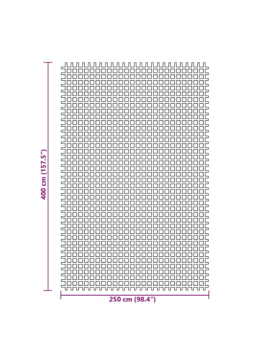 Telts paklājs, zils, 4x2,5 m