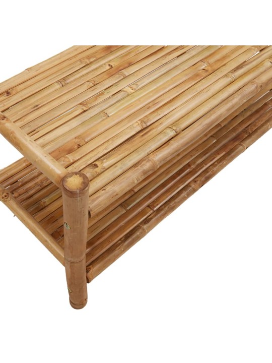 Drēbju pakaramais ar plauktiem, 103x40x183 cm, bambuss