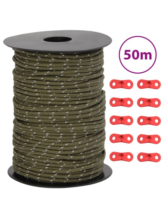 Telts virve, atstarojoša, ar savilcējiem, 50 m, 3 mm