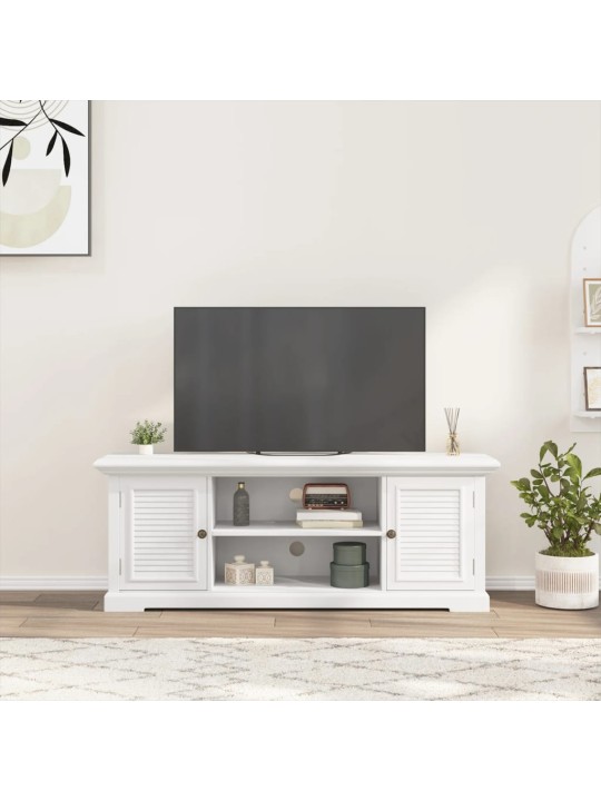 Tv skapītis, balts, 110x30x41 cm, inženierijas koks