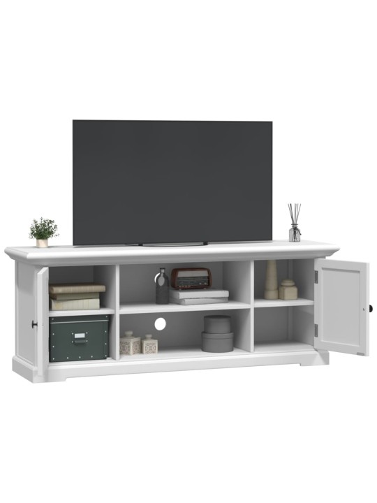 Tv skapītis, balts, 110x30x41 cm, inženierijas koks