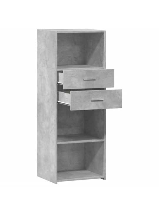 Augstais skapītis betonpelēks 45x42,5x124 cm inženierijas koks