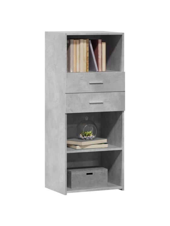 Augstais skapītis betonpelēks 50x42,5x124 cm inženierijas koks