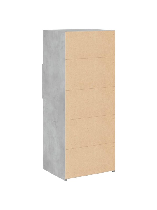 Augstais skapītis betonpelēks 50x42,5x124 cm inženierijas koks