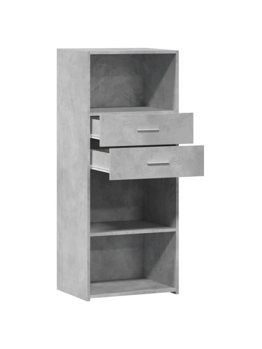 Augstais skapītis betonpelēks 50x42,5x124 cm inženierijas koks