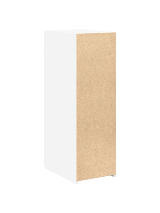 Kumode, balta, 30x42,5x93 cm, inženierijas koks