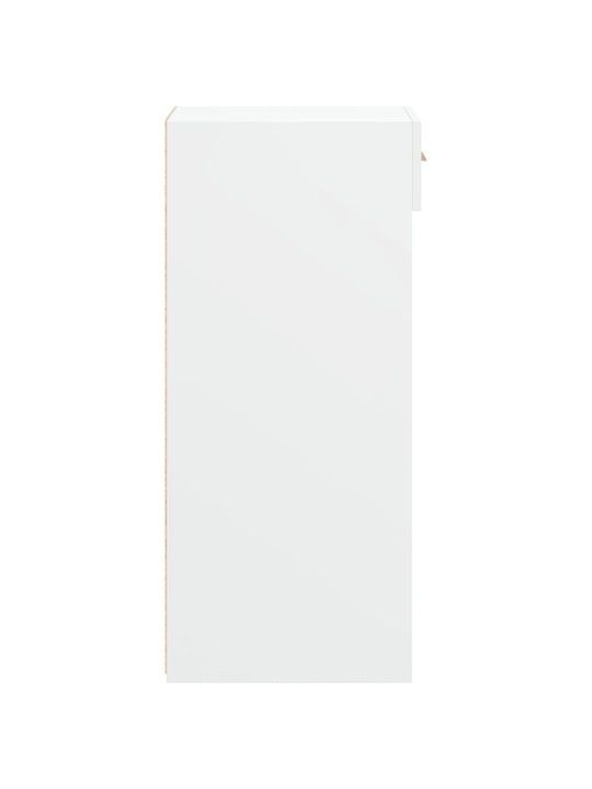 Kumode, balta, 30x42,5x93 cm, inženierijas koks