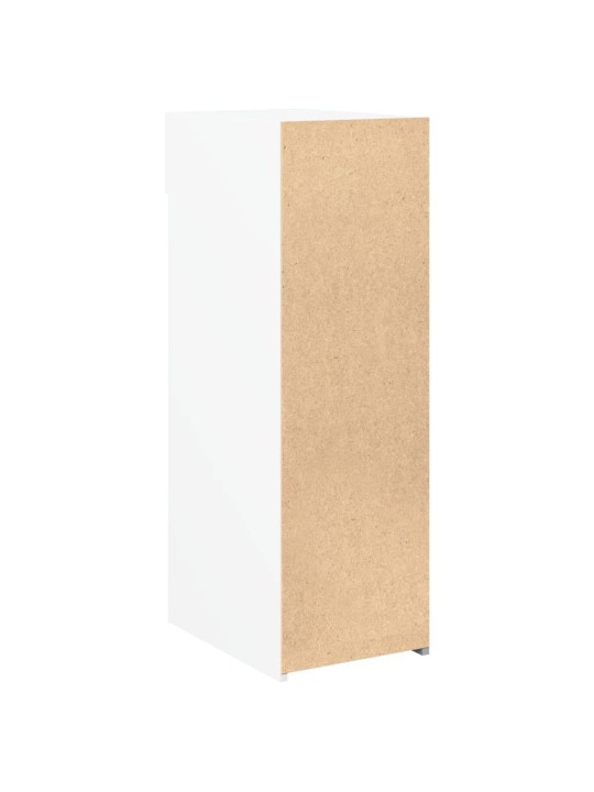 Kumode, balta, 30x42,5x93 cm, inženierijas koks