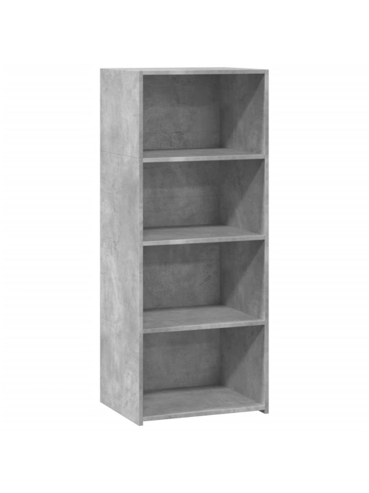 Augstais skapītis betona pelēks 50x41x124 cm inženierijas koks