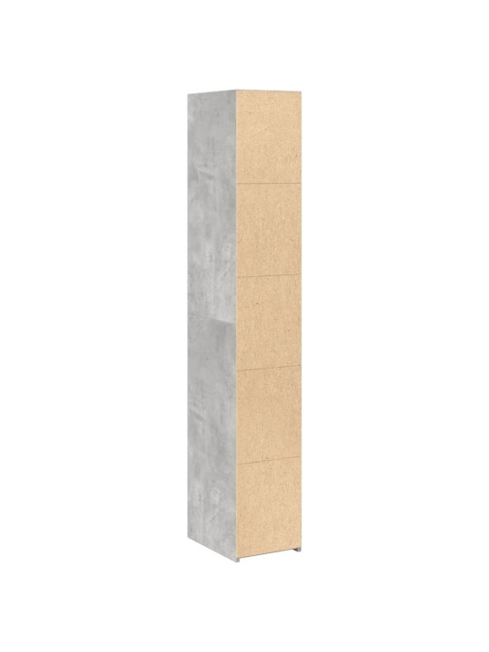 Augstais skapītis, betonpelēks, 30x41x185 cm, inženierijas koks