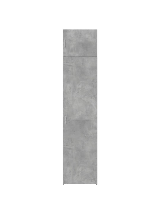 Skapis, betona pelēks, 50x42,5x225 cm, inženierijas koks