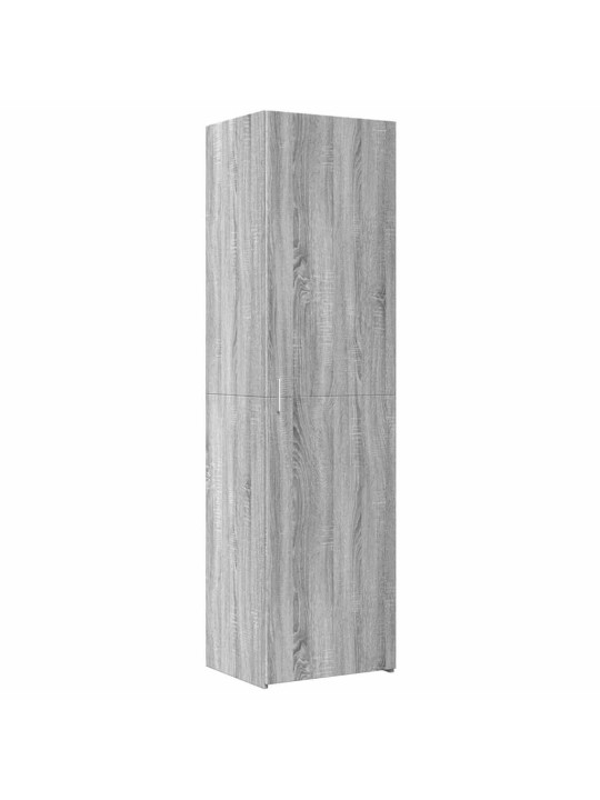 Skapis, pelēka ozola, 50x42,5x225 cm, inženierijas koks