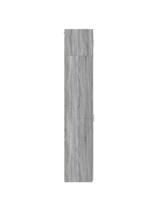 Skapis, pelēka ozola, 50x42,5x225 cm, inženierijas koks