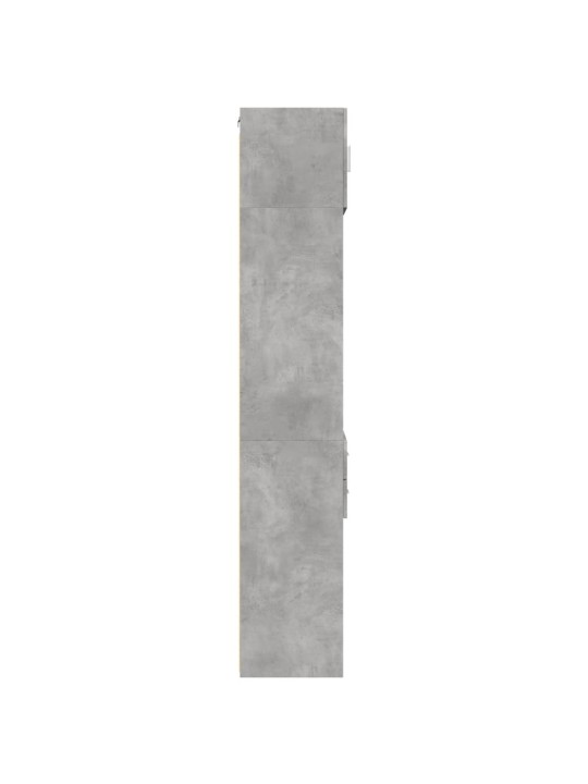 Skapis, betona pelēks, 50x42,5x225 cm, inženierijas koks
