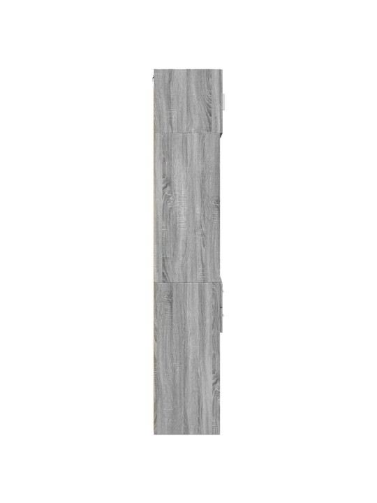 Skapis, pelēka ozola, 50x42,5x225 cm, inženierijas koks