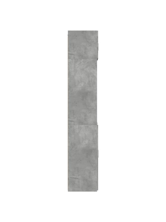 Skapis, betona pelēks, 70x42,5x225 cm, inženierijas koks