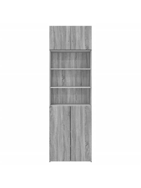 Skapis, pelēka ozola, 70x42,5x225 cm, inženierijas koks