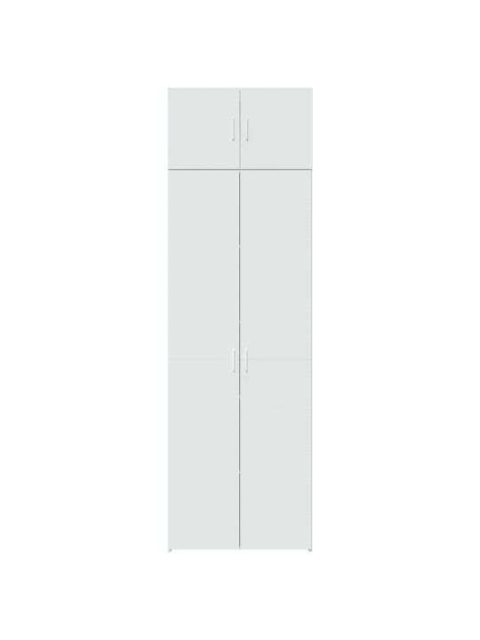 Skapis, balts, 70x42,5x225 cm, inženierijas koks