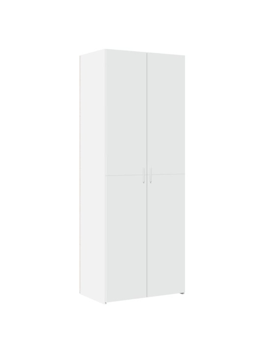Skapis, balts, 70x42,5x225 cm, inženierijas koks