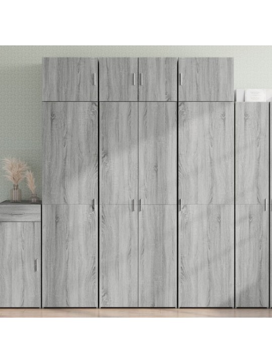 Skapis, pelēka ozola, 70x42,5x225 cm, inženierijas koks