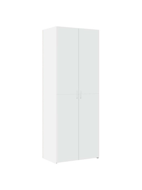 Skapis, balts, 70x42,5x225 cm, inženierijas koks