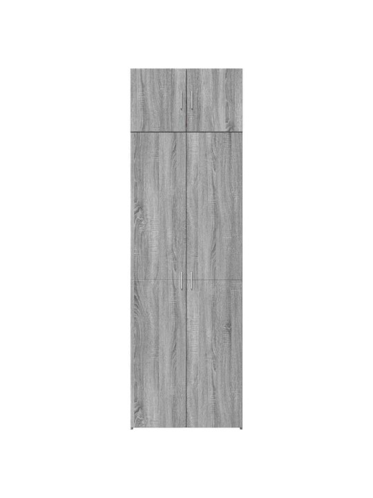 Skapis, pelēka ozola, 70x42,5x225 cm, inženierijas koks