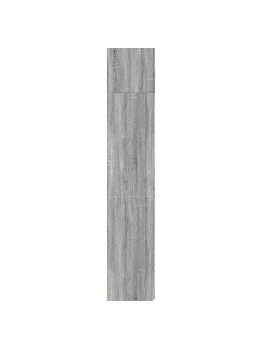 Skapis, pelēka ozola, 70x42,5x225 cm, inženierijas koks