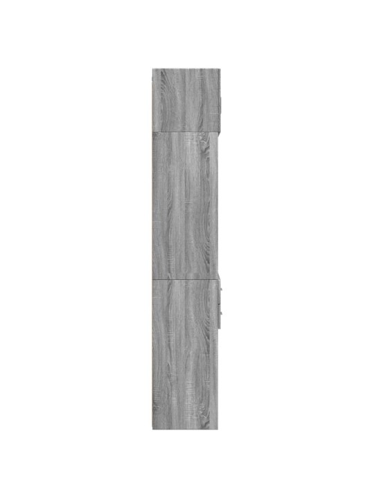 Skapis, pelēka ozola, 70x42,5x225 cm, inženierijas koks