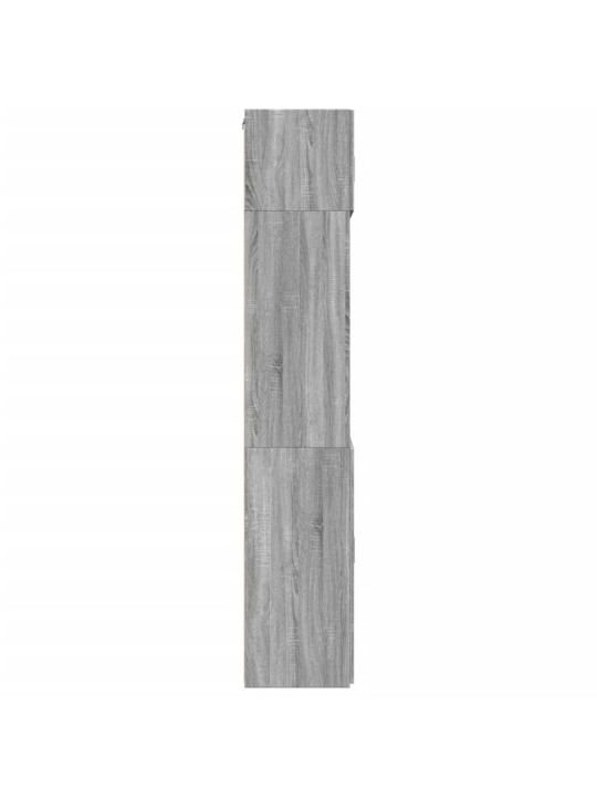 Skapis, pelēka ozola, 80x42,5x225 cm, inženierijas koks