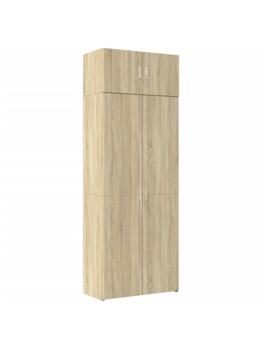Skapis, ozolkoka krāsā, 80x42,5x225 cm, inženierijas koks