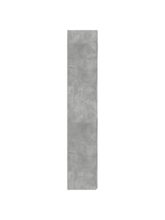 Skapis, betona pelēks, 80x42,5x225 cm, inženierijas koks