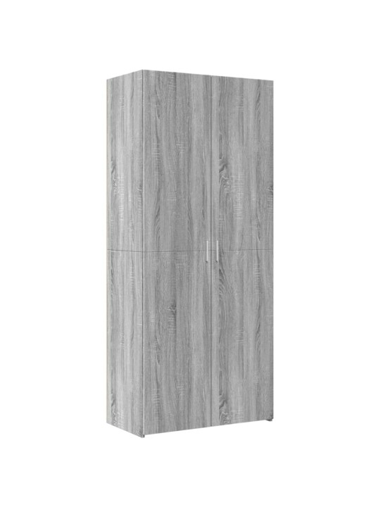 Skapis, pelēka ozola, 80x42,5x225 cm, inženierijas koks