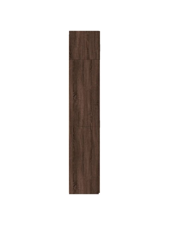 Skapis, brūna ozola, 80x42,5x225 cm, inženierijas koks