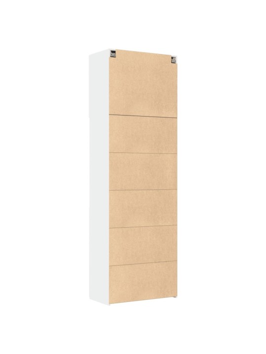 Augstais skapītis, balts, 80x42,5x249 cm, inženierijas koks