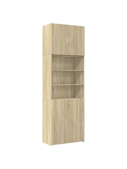 Augstais skapītis koka krāsa 80x42,5x249cm inženierijas koks