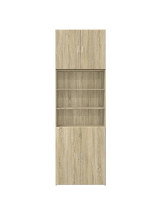 Augstais skapītis koka krāsa 80x42,5x249cm inženierijas koks