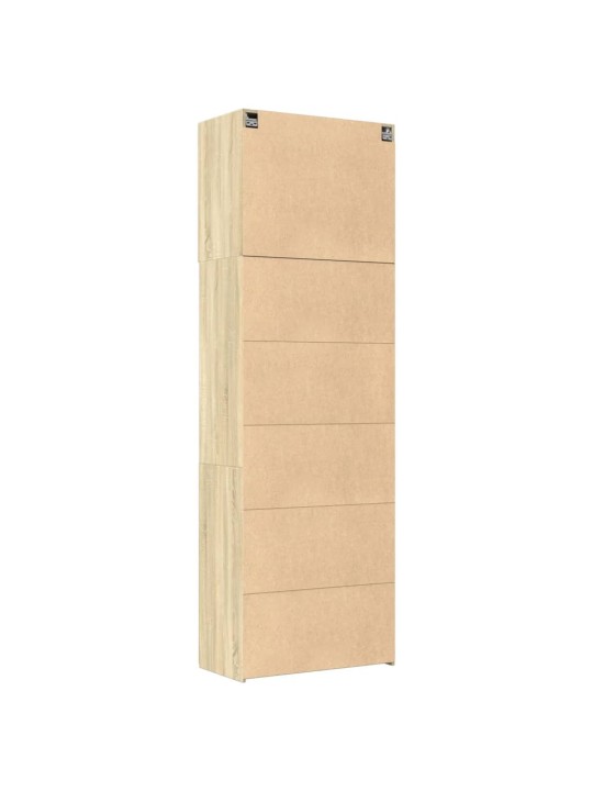 Augstais skapītis koka krāsa 80x42,5x249cm inženierijas koks