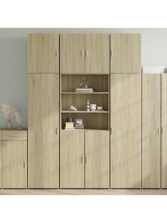 Augstais skapītis koka krāsa 80x42,5x249cm inženierijas koks