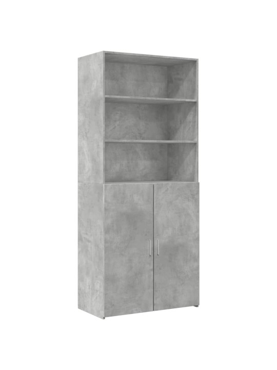 Augstais skapītis betonpelēks 80x42,5x249 cm inženierijas koks