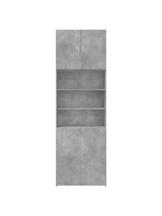 Augstais skapītis betonpelēks 80x42,5x249 cm inženierijas koks