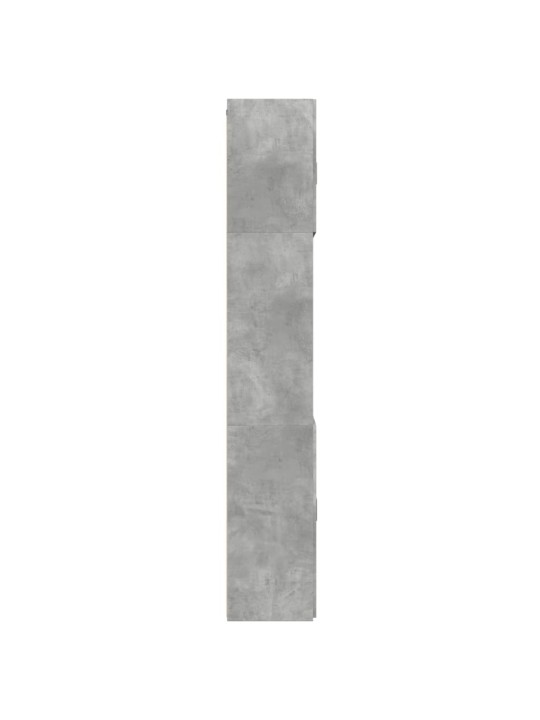 Augstais skapītis betonpelēks 80x42,5x249 cm inženierijas koks