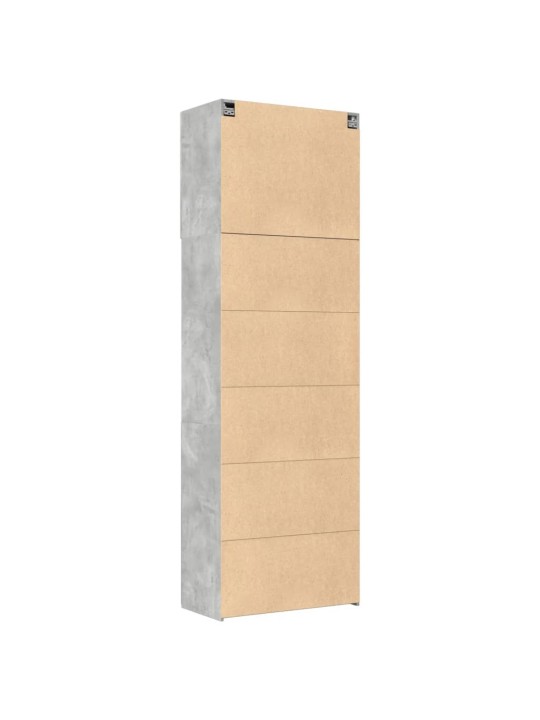Augstais skapītis betonpelēks 80x42,5x249 cm inženierijas koks
