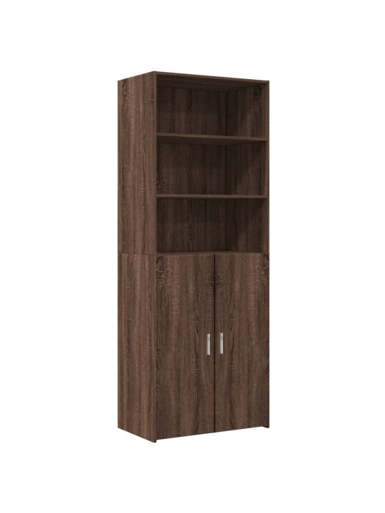 Augstais skapītis brūna ozola 70x42,5x185cm inženierijas koks