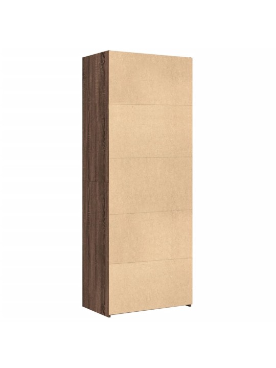 Augstais skapītis brūna ozola 70x42,5x185cm inženierijas koks