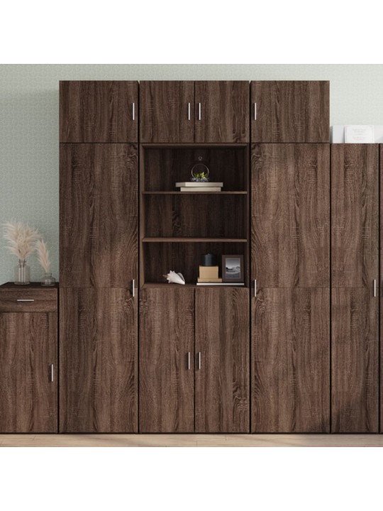 Augstais skapītis brūna ozola 70x42,5x185cm inženierijas koks