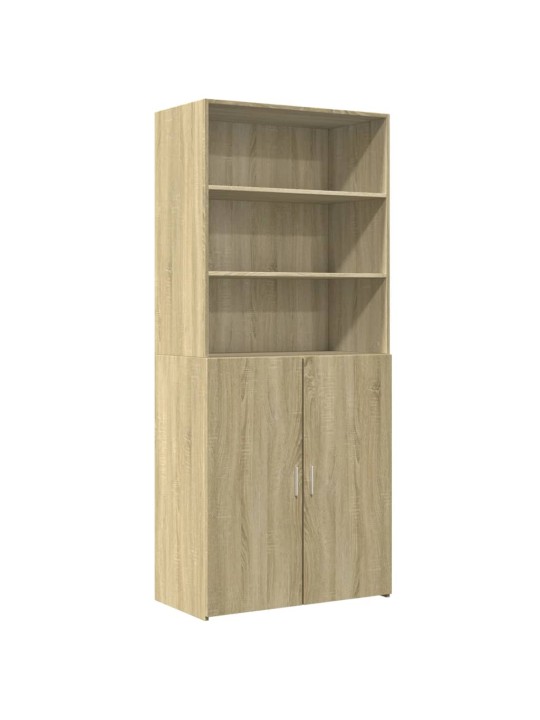 Augstais skapītis koka krāsa 80x42,5x185 inženierijas koks