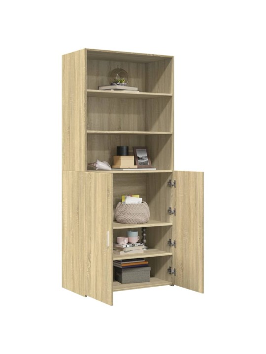 Augstais skapītis koka krāsa 80x42,5x185 inženierijas koks
