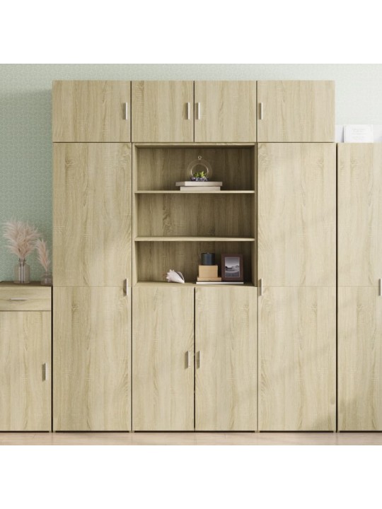 Augstais skapītis koka krāsa 80x42,5x185 inženierijas koks
