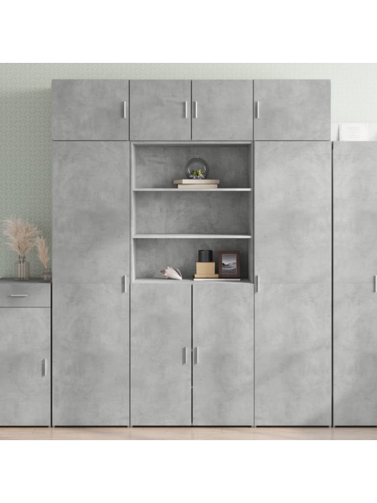Augstais skapītis betonpelēks 80x42,5x185 inženierijas koks
